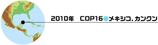 2010年　COP16(メキシコ、カンクン)