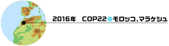 2016年　COP22 (モロッコ 、マラケシュ)